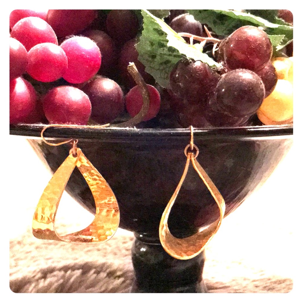 Gold hoop earrings